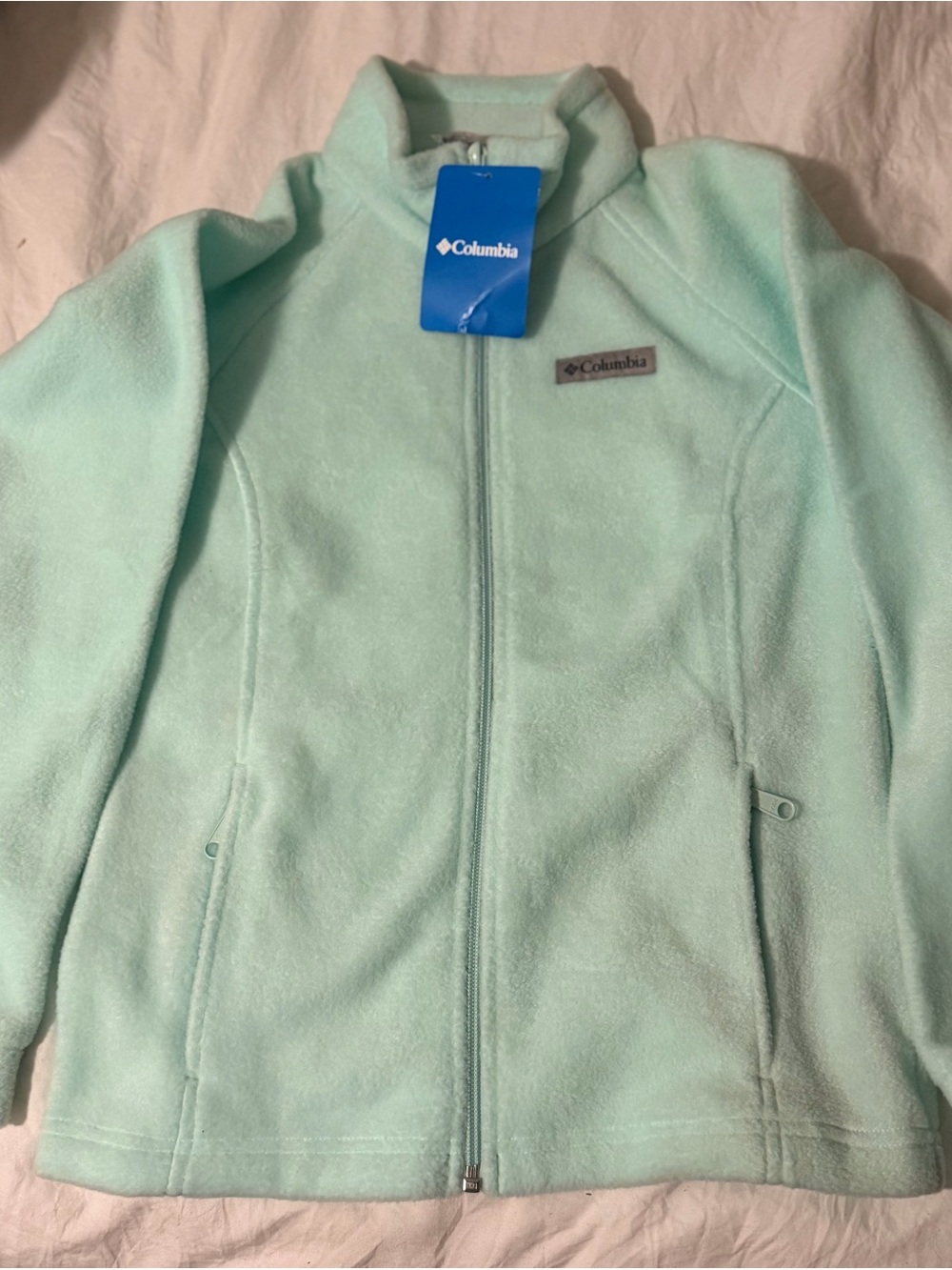 Columbia Kids Mint Green Full-Zip Fleece Jacket